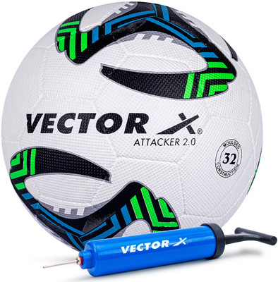 VECTOR X Attacker 2.0 With Pump Football - Size: 5(Standard, Pack of 1)