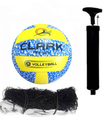 clark yb pu volleyball with net and air pump xc10 Volleyball - Size: 4(Standard, Pack of 1)