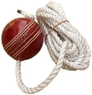 HOUSE OF COMMON N-E-W Leather Cricket Hanging Ball For Practice , 1 Ball / Red Color ,Sp03 Cricket Training Ball(Pack of 1)