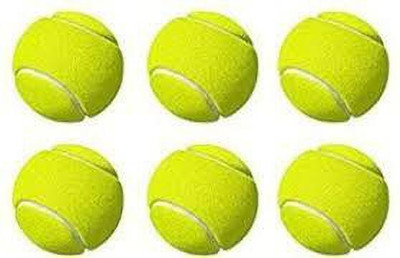 HOC Tennis cricket ball Green (pack of 6) Cricket Tennis Ball(Standard, Pack of 6, Green)