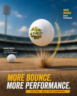 RASCO T 20 Cricket Synthetic Ball(Kids, Pack of 1, White)