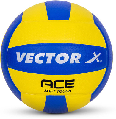 VECTOR X Ace Soft Touch PU Pasted Texture Surface Volleyball - Size: 4(Standard, Pack of 1)
