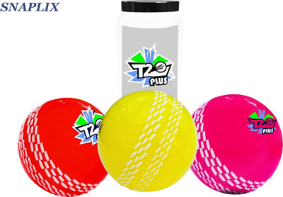 Snaplix Wind Ball Shadow Flick – Subtle Movement, Lethal Impact Cricket Synthetic Ball(Standard, Pack of 3, Multicolor)