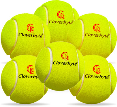 CLOVERBYTE Cricket Rubber Tennis Ball Hi Bounce Light Weight Ball For Training Cricket Tennis Ball(Standard, Pack of 6)