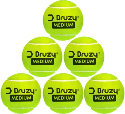 Druzy Veloxa Cricket Tennis Ball(Pack of 6, Green)