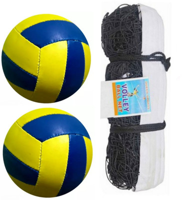 clark classic combo with volleyball nylon net mr10 Volleyball - Size: 4(Standard, Pack of 1)