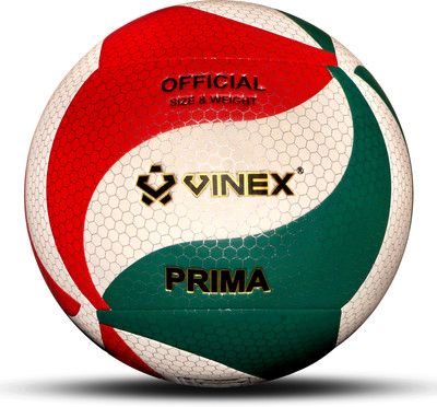 VINEX Volleyball Prima Size 5 Professional Match Ball, PU Honeycomb Surface Volleyball - Size: 5(Standard, Pack of 1)