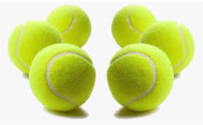 MINESFIT XCIV- Green Cricket Tennis Ball For Tennis , 6 Balls Pack t38 Cricket Tennis Ball(Standard, Pack of 6)