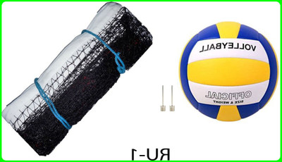 zxxxt Kit_Classic Volleyball With 2 Needle and Net Nylon DP-1 Volleyball Kit