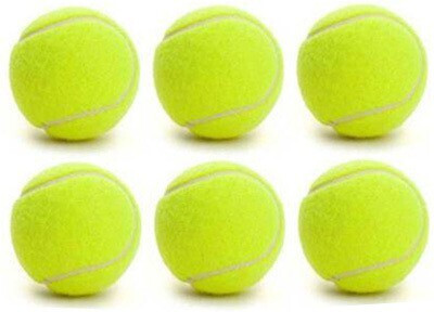 HIDE OUT green cricket tennis ball- 6 pieces Cricket Leather Ball(Standard, Pack of 6, Green)