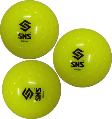 SNS Dimple Match Hockey Hockey Ball(Standard, Pack of 3, Yellow)