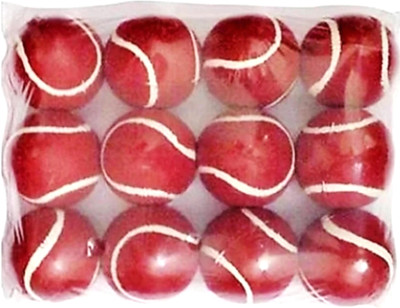 gamers hub ™ RED TENNIS BALL PACK (OF -12) _Ball Tennis_Red Cricket Tennis Ball(Standard, Pack of 12)