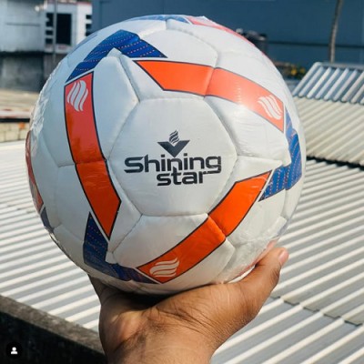 NIVONSPORTS shining star football with pump Football - Size: 5(Standard, Pack of 1)