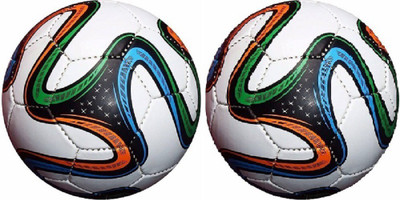 skyward Brazuca Fifa (Pack Of 2 Balls ) Football - Size: 5(Standard, Pack of 2, Multicolor)