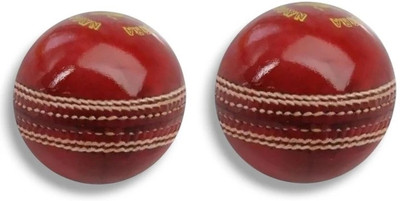 MD Enterprises RED LEATHER BALL HAND STECHED Cricket Leather Ball(Standard, Pack of 1, Red)