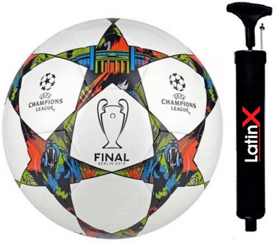 LatinX CR7 RED WITH PUMP Football - Size: 5(Standard, Pack of 2)