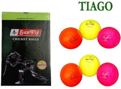 TIAGO sunfly top quality wind ball, cricket ball, (6 ball set), deluxe quality Cricket Synthetic Ball(Pack of 6)