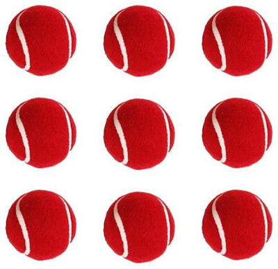 gamers hub Sports Cricket Tennis Ball(Standard, Pack of 8, Red)