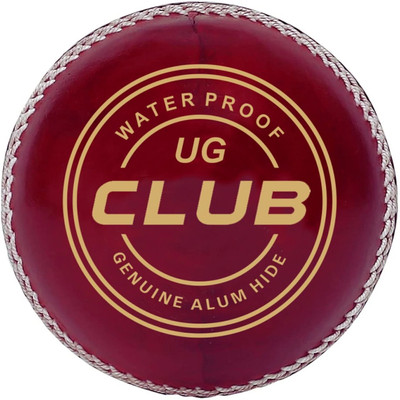 UG SPORTS Club Cricket Leather Ball(Standard, Pack of 1, Red)