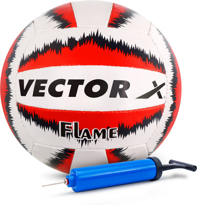 VECTOR X FLAME With Pump Volleyball - Size: 4(Standard, Pack of 1)