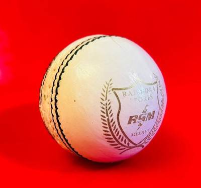 Iris Grape ® Sports Leather Cricket Ball Designed with 4 Cut Piece For 40 Overs Tournament Cricket Leather Ball(Standard, Pack of 4, White)