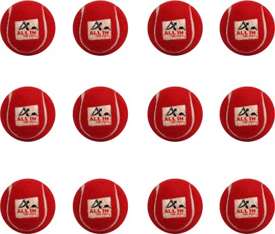 ALL IN ONE ADDA Rubber Combo Light Weight Tennis Ball for Cricket Cricket Rubber Ball(Pack of 2, Red)