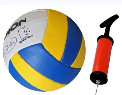 SUMANGALAM ENTERPRISES PRESENT FANCY 18 PANNEL SOFT SYNTHETIC VOLLEYBALL WITH PUMP Volleyball - Size: 4(Standard, Pack of 1, Multicolor)