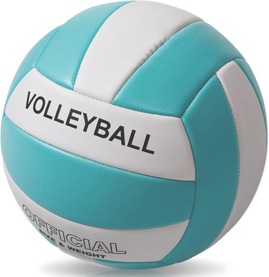 NIVONSPORTS Synthetic premium quality Volleyball with pump Volleyball - Size: 4(Standard, Pack of 1, White)