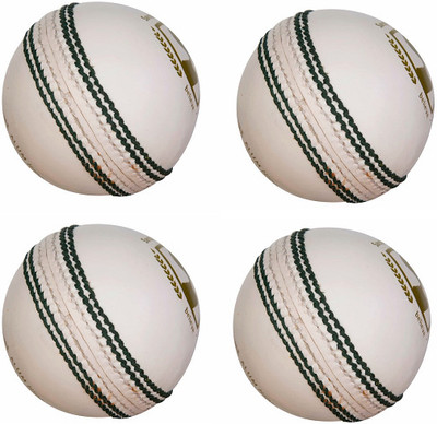 Iris Grape ® Special Leather Cricket Ball, White Pacer Test Professional Grade Cricket Leather Ball(Standard, Pack of 10, White)