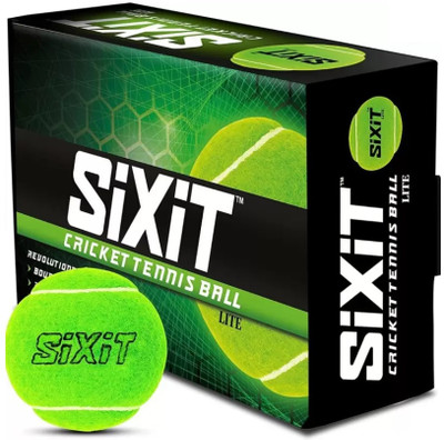 ZEE SQUARE LLC SIXIT GREEN Cricket Tennis Ball(Standard, Pack of 6)