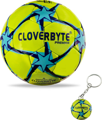 CLOVERBYTE Premier Green Combo Football 5 No. & Double Side Keyring Special Edition Football Kit
