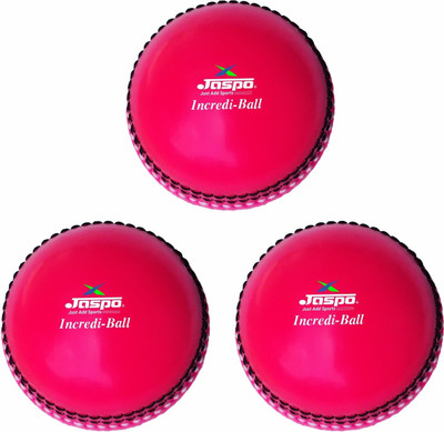 Jaspo Incredi Ball Soft T-20 Training for Indoor/Outdoor Cricket (Pink (Pack of 3)) Cricket Synthetic Ball(Standard, Pack of 3, Pink)