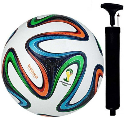 KRISHNA SPORTS football with pump full size- 5 trending football Football - Size: 5(Standard, Pack of 1, Multicolor)