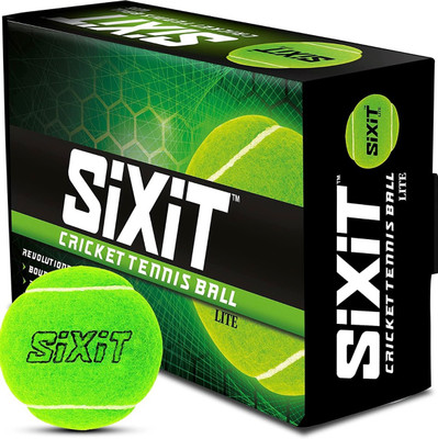 sixit tennis ball Cricket Tennis Ball(Standard, Pack of 6, Green)