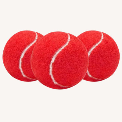 VITAL SPORTS CLUB Durable Tennis Balls Lightweight Practice & Training Tennis Ball(Standard, Pack of 6, Red)