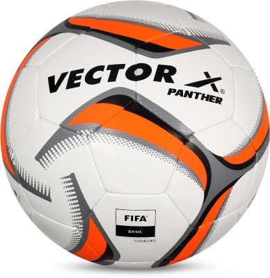 VECTOR X PANTHER FIFA BASIC CERTIFIED Football - Size: 5(Pack of 1, White, Red)