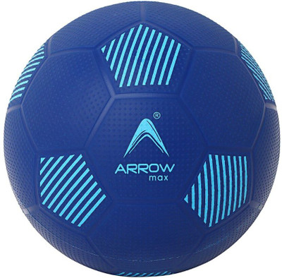 ArrowMax Kiddy Play Ball Home Indoor Play Light Weight Rubber Football - Size: 3(Kids, Pack of 1, Blue)