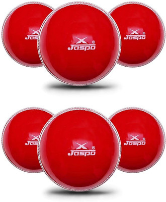 Jaspo T-20 Red Soft Pack of 6 Cricket Training Ball(Standard, Pack of 6, Red)