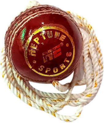 MD Enterprises HANGING LEATHER BALL WITH SILK STRING 1.5MTR Cricket Leather Ball(Standard, Pack of 1, Red)