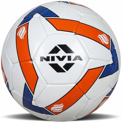 NIVIA Shining Star Football - Size: 5  (Pack of 1, White)