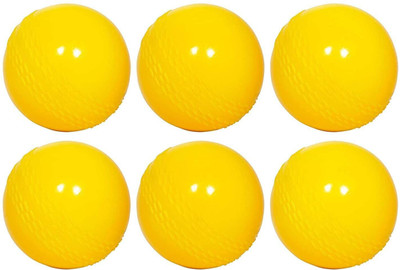 FITFIX Cricket Practice Hollow Ball/Wind Ball (Set of 6) Cricket Rubber Ball(Standard, Pack of 6, Multicolor)