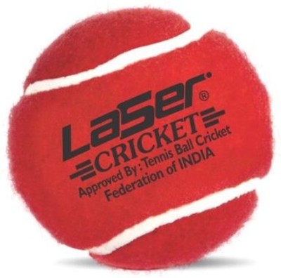 LASER CRICKET TENNIS BALL- HEAVY WEIGHT Cricket Tennis Ball(Pack of 3, Red)