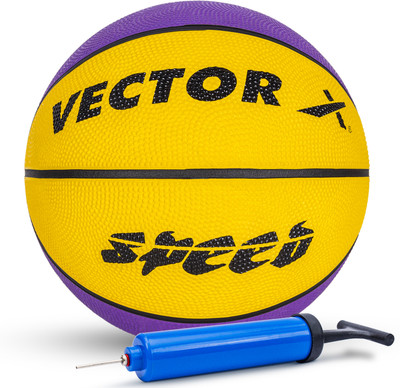VECTOR X Speed Baksetball With Pump Basketball - Size: 7(Standard, Pack of 1)