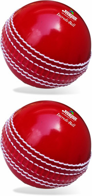 Jaspo Incredi Ball Soft T-20 Training for Indoor/Outdoor Cricket (Red (Pack of 2)) Cricket Synthetic Ball(Standard, Pack of 2, Red)