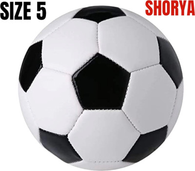 gamers hub BLACK AND WHITE FOOTBALL (SIZE - 5) Football - Size: 5(Standard, Pack of 1)