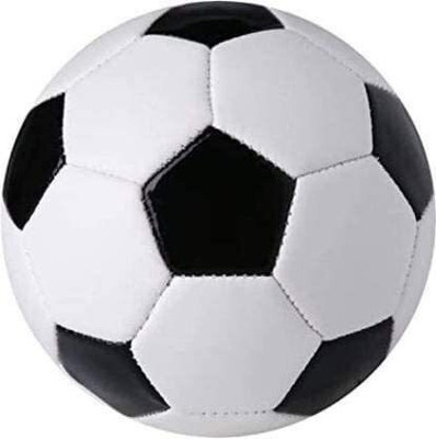 gamers hub Football Size-5 Football - Size: 5(Standard, Pack of 1, White, Black)