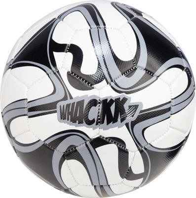 WHACKK Pele Black & White Football (Size 5) – 32-Panel Durable PVC Ball Football - Size: 5(Standard, Pack of 1, Black)