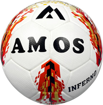 Amos Inferno Jett (Size 5) Football - Size: 5(Standard, Pack of 1, Red)