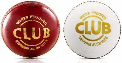 HTM Club Cricket leather ball combo of 2 Leather balls Cricket Leather Ball(Standard, Pack of 2)
