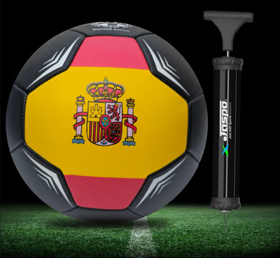 Jaspo Soccer Champ (SPAIN) with Pump Football - Size: 5(Standard, Pack of 1)